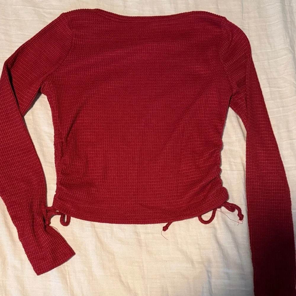 💜3/$12💜 Gilly Hicks Red Top and Gray Leggings Set
